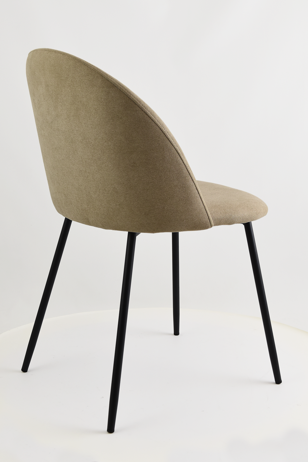 Outlet chair model 99 upholstered in chamois fabric