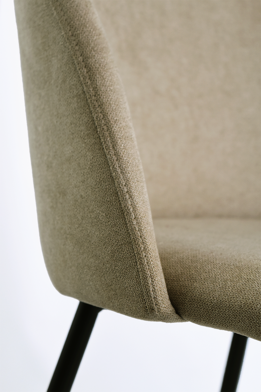 Outlet chair model 99 upholstered in chamois fabric