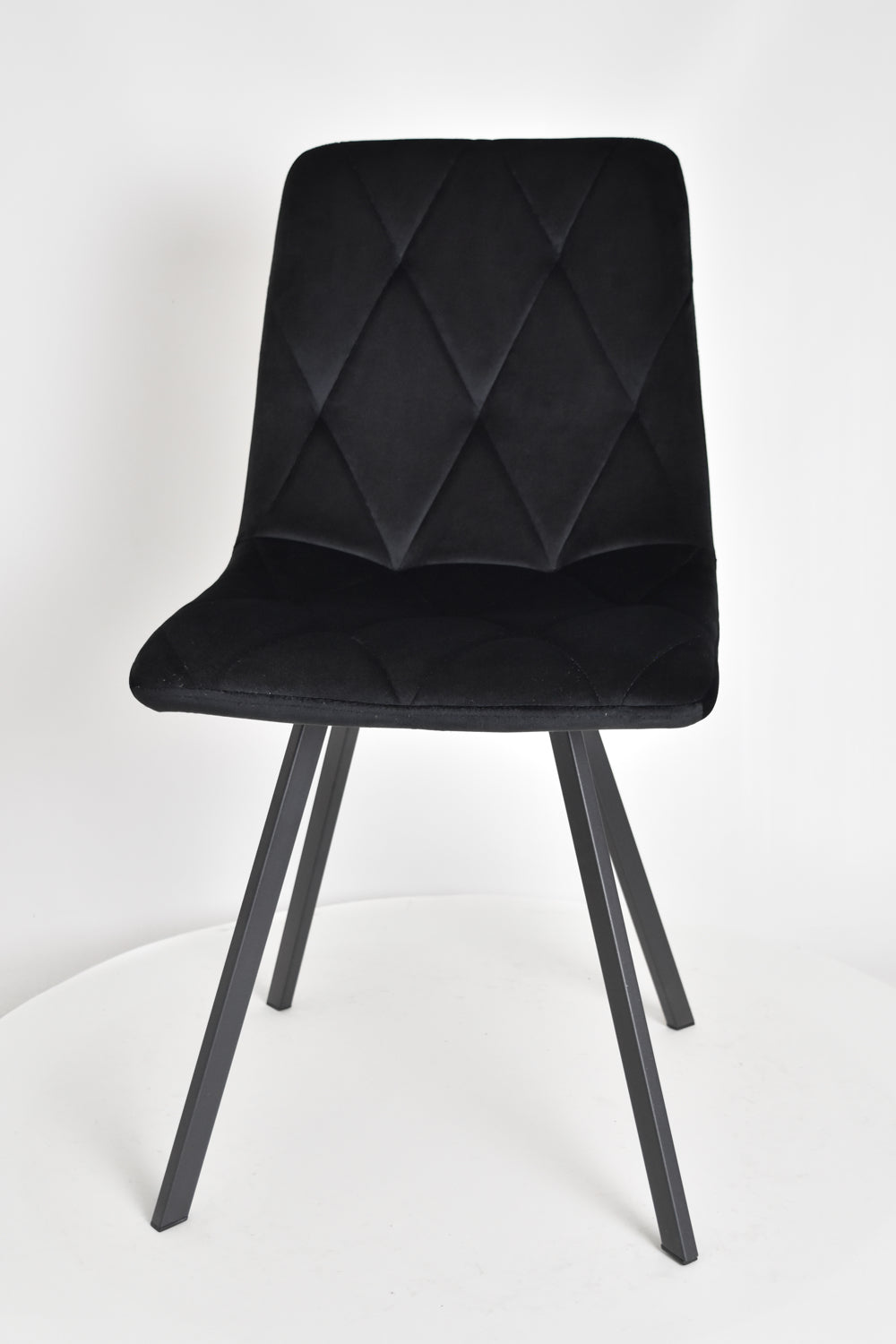 Outlet chair model 94 upholstered in black velvet