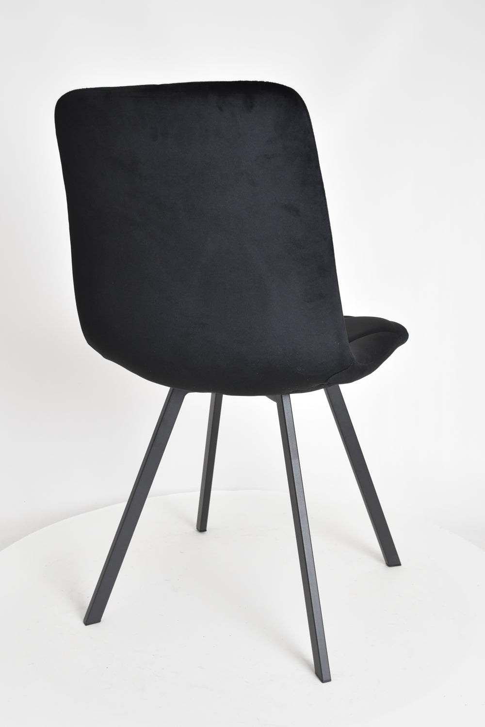 Outlet chair model 94 upholstered in black velvet