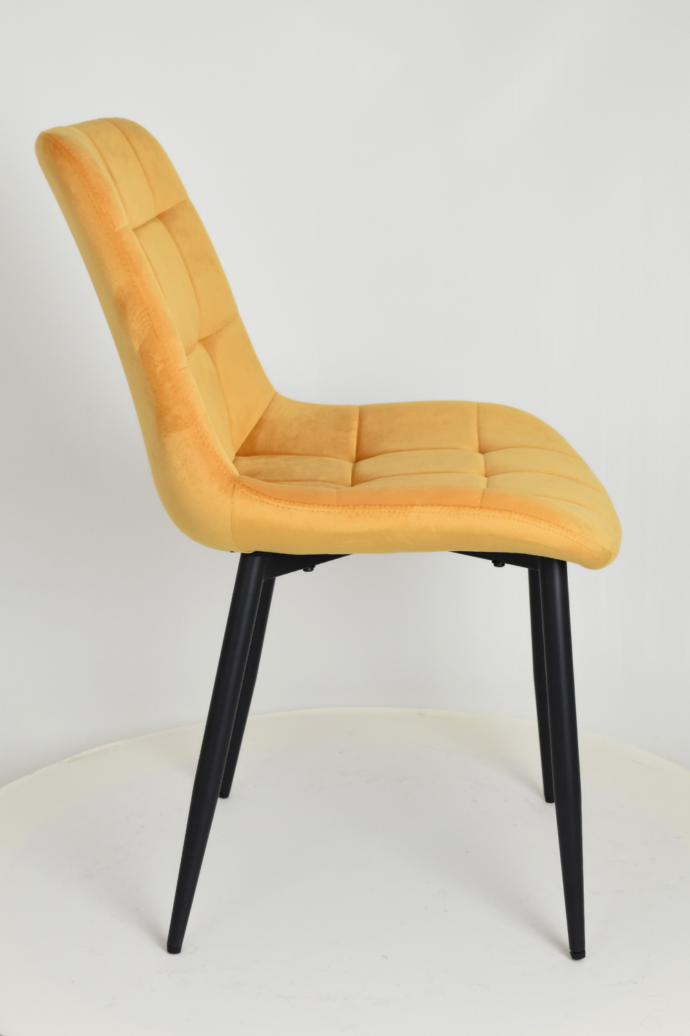 Outlet chair model 98 upholstered in orange velvet