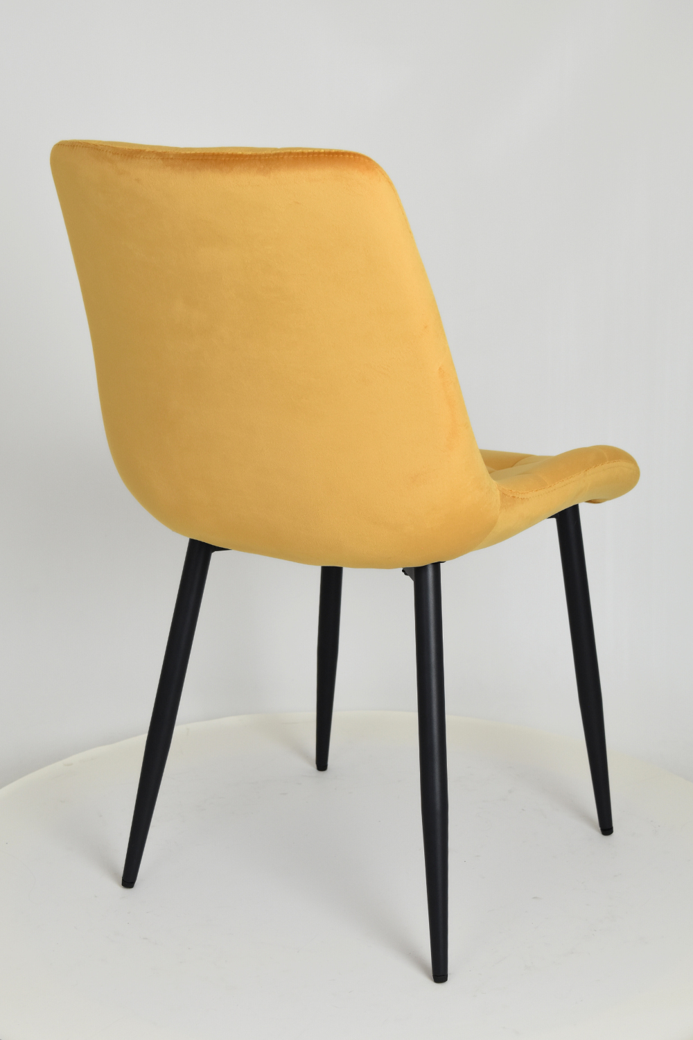 Outlet chair model 98 upholstered in orange velvet