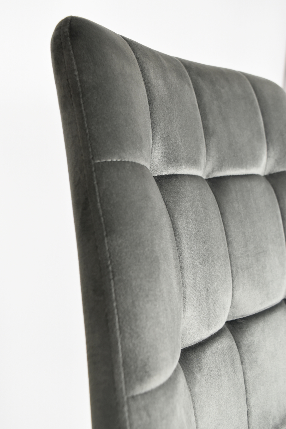 Outlet chair model 98 upholstered in dark grey velvet