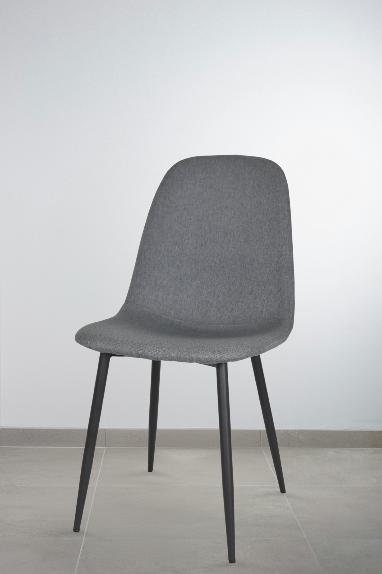 Outlet chair model 95 upholstered in dark grey fabric