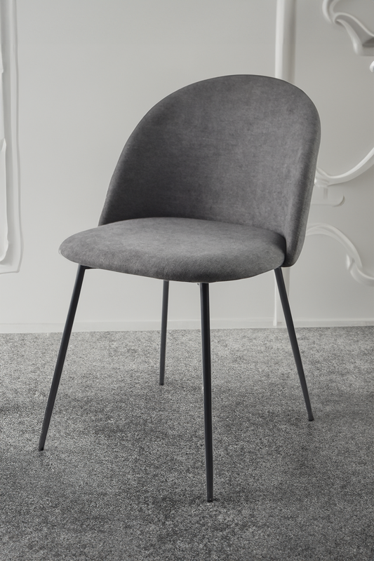 Outlet chair model 99  in anthracite fabric